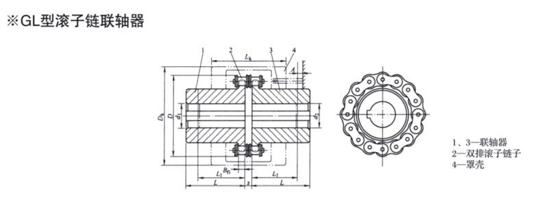 GL型滾子鏈聯軸器